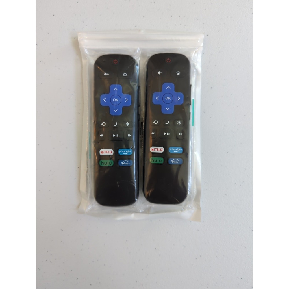 Replacement Roku Remote Controls – Set of 2 – IR (Non‑Voice)
